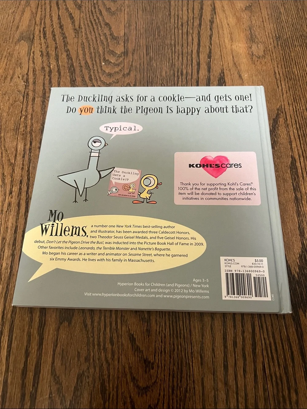 The Duckling Gets a Cookie!? - Pink Kids Picture Book by